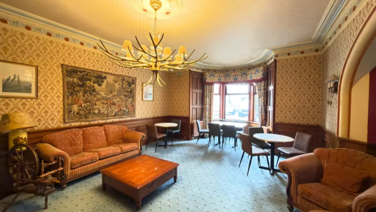 Comfortable hotel lounge at Craigmonie Hotel Inverness